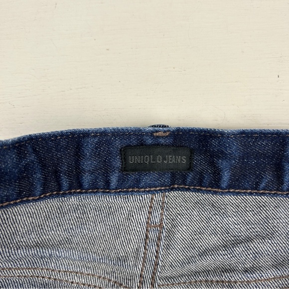 Uniqlo Kaihara Selvedge Jeans Slim Straight Fit Blue Men's Size 32 X 31 - Picture 4 of 10